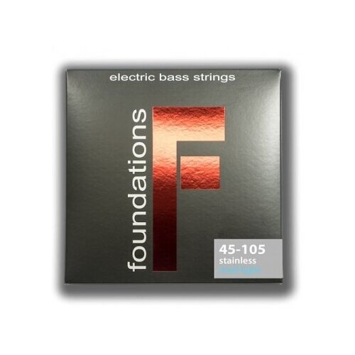 фото Струны для бас-гитары sit strings fs45105l foundations stainless steel medium-light 45-105