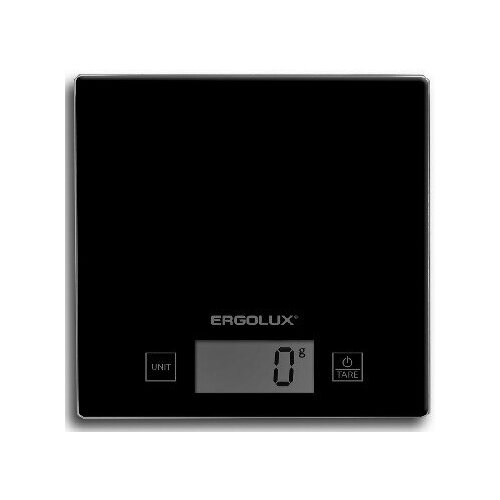 ERGOLUX ELX-SK01-С02 черные (весы кухонные до 5 кг, 150*150 мм) (1 шт.)