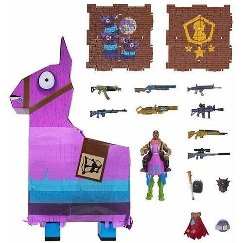 Игрушка Fortnite - Лама-пиньята с аксессуарами (Giddy-Up) игрушка fortnite фигурки героев 2 шт с аксессуарами башня late game