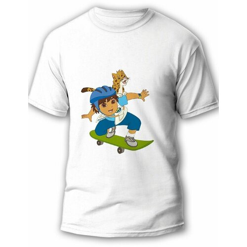 фото Футболка, размер l, белый будь на стиле