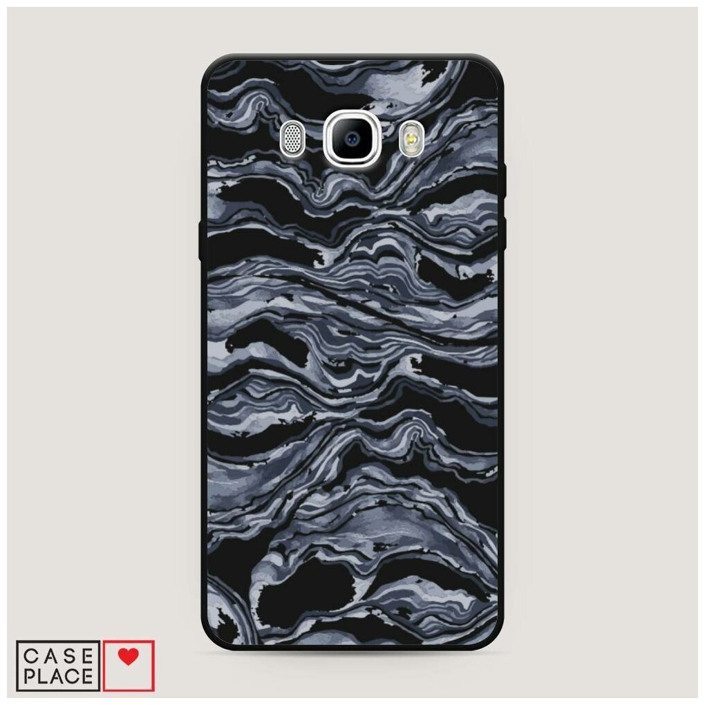 Матовый силиконовый чехол "Сгущение" на Samsung Galaxy J7 2016 / Самсунг Галакси Джей 7 2016