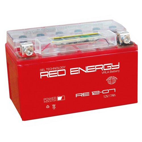 Аккумуляторная батарея RED ENERGY Li-ion 1207 (YTX7A-BS, YTX9-BS)
