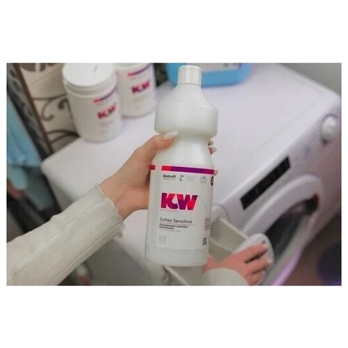 Кондиционер для белья без аромата kemvit KW Softex Sensitive, 1 л, 50 стирок.