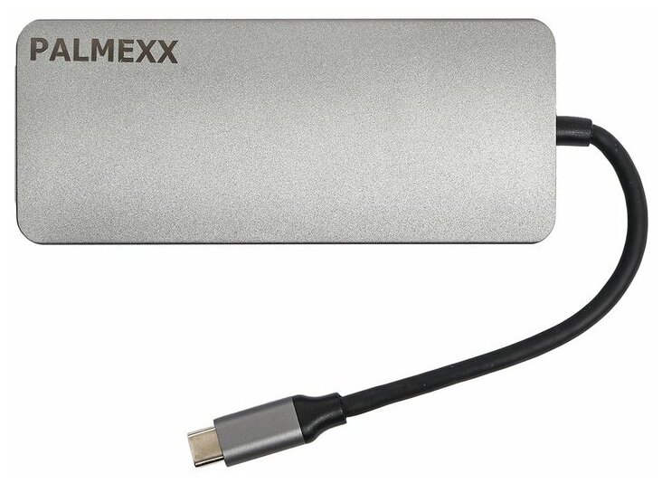 Адаптер-переходник PALMEXX 9в1 USB-C (Type-c) to HDMI+VGA+2*USB3.0+USBC+CR+AUX+LAN