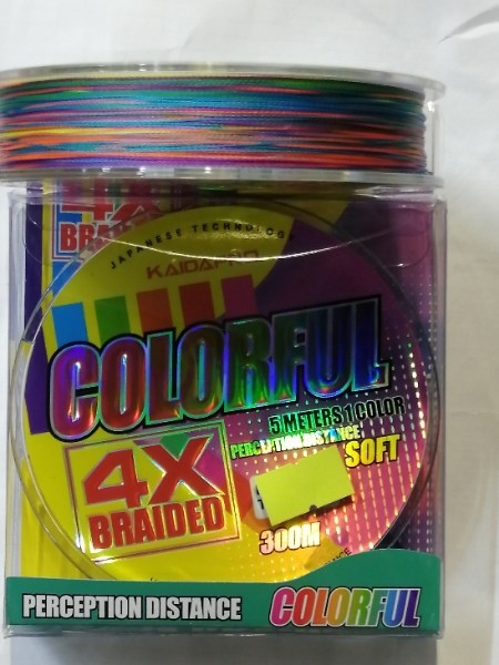 Плетеный шнур COLORFUL KAIDA PRO 4X 300 м 0.12мм 9.24кг