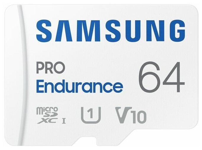 Карта памяти Samsung PRO Endurance + Adapter microSDXC 64GB (MB-MJ64KA)