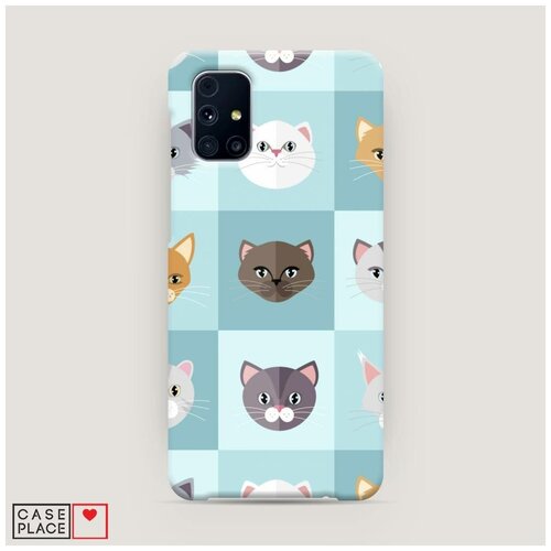 фото Пластиковый чехол "мордочки кошек" на samsung galaxy m31s / самсунг галакси m31s case place