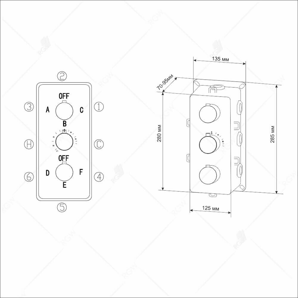Смеситель для душа RGW - фото №7