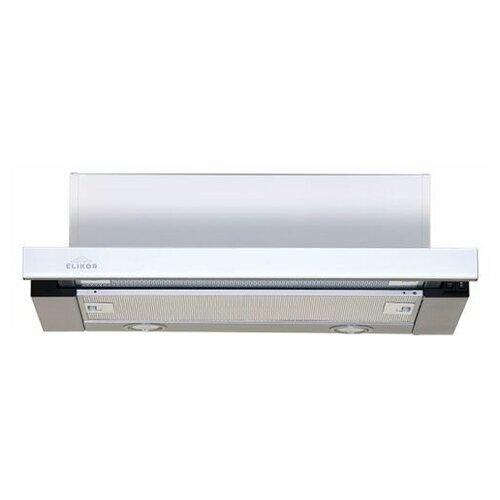 Вытяжка встраиваемая Elikor Интегра Glass 50Н-400-В2Д нержавеющая стальстекло белое управление кнопочное 1 мотор 1024500₽