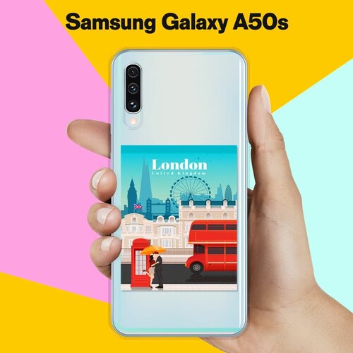 Силиконовый чехол London на Samsung Galaxy A50s силиконовый чехол ламы на samsung galaxy a50s