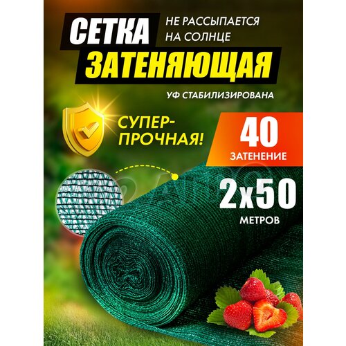 Сетка затеняющая 40% 2х50 для сада