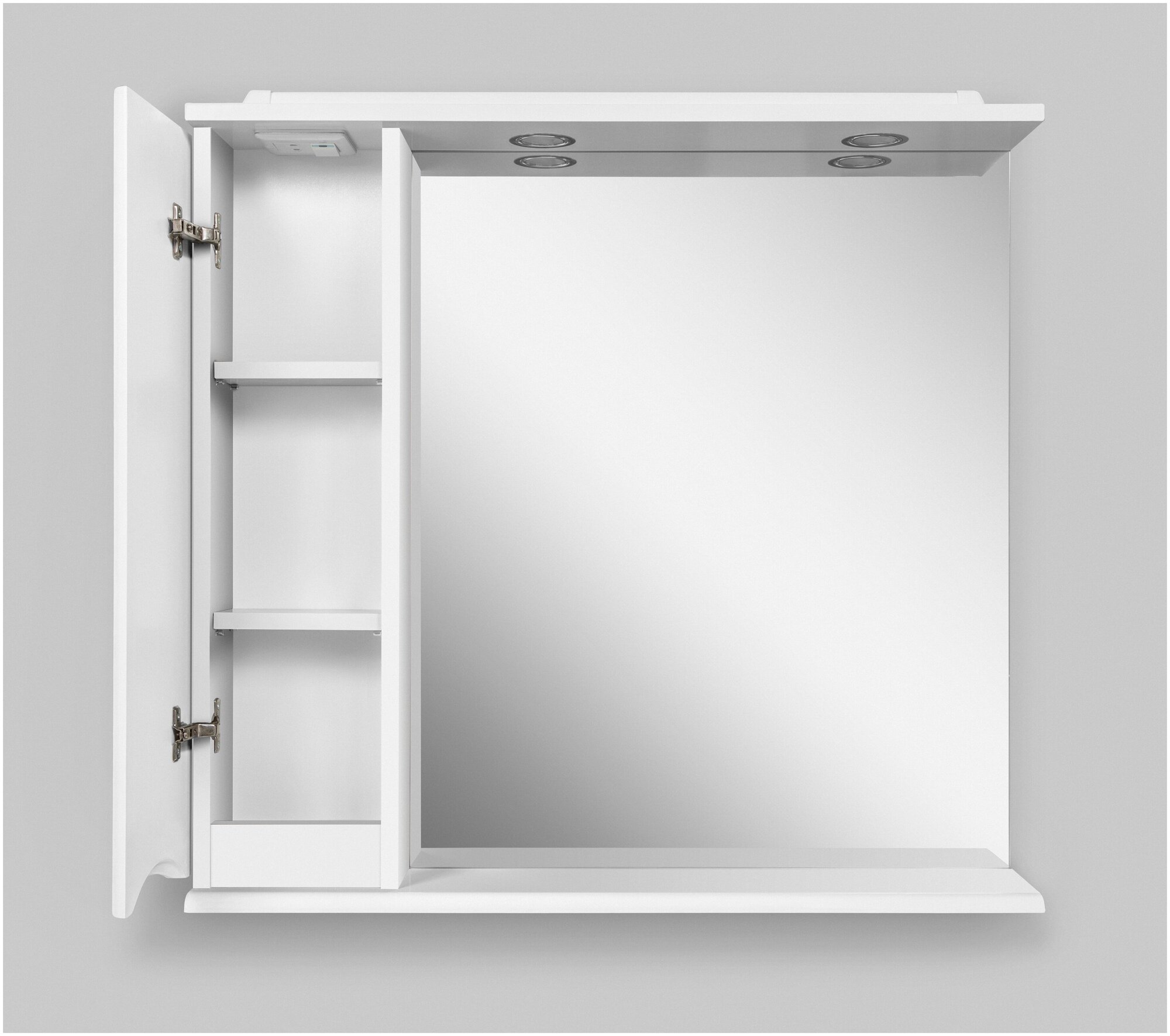 Зеркальный шкаф AM.PM Like левый, с подсветкой M80MPL0801WG - фотография № 14