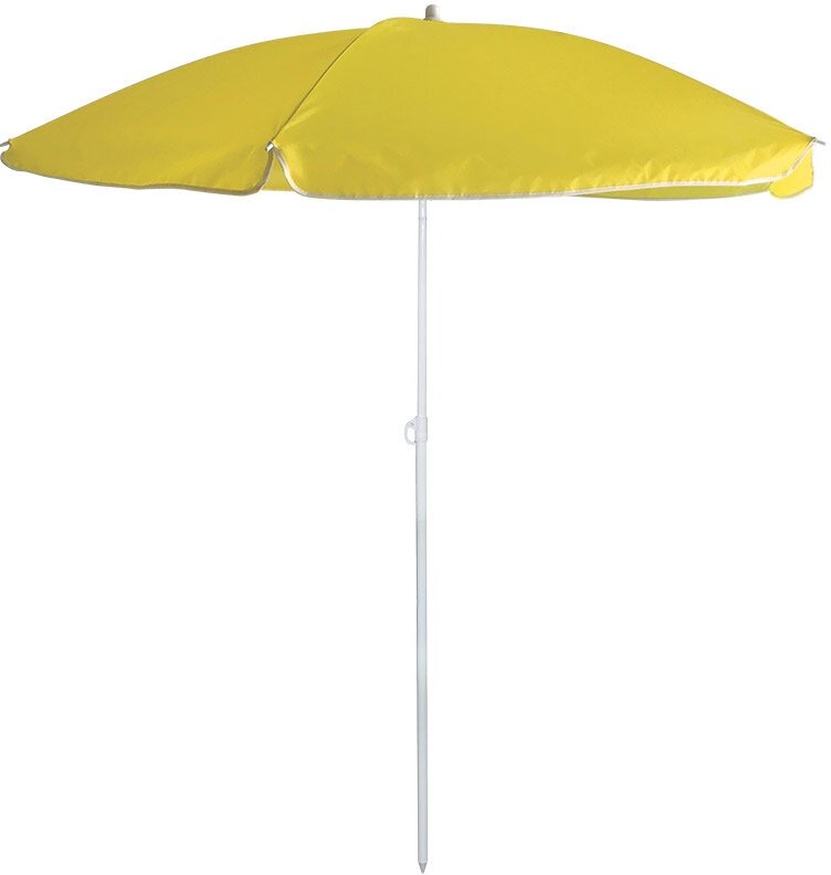 Пляжный зонт ECOS BU-67 купол 165 см, высота 190 см желтый