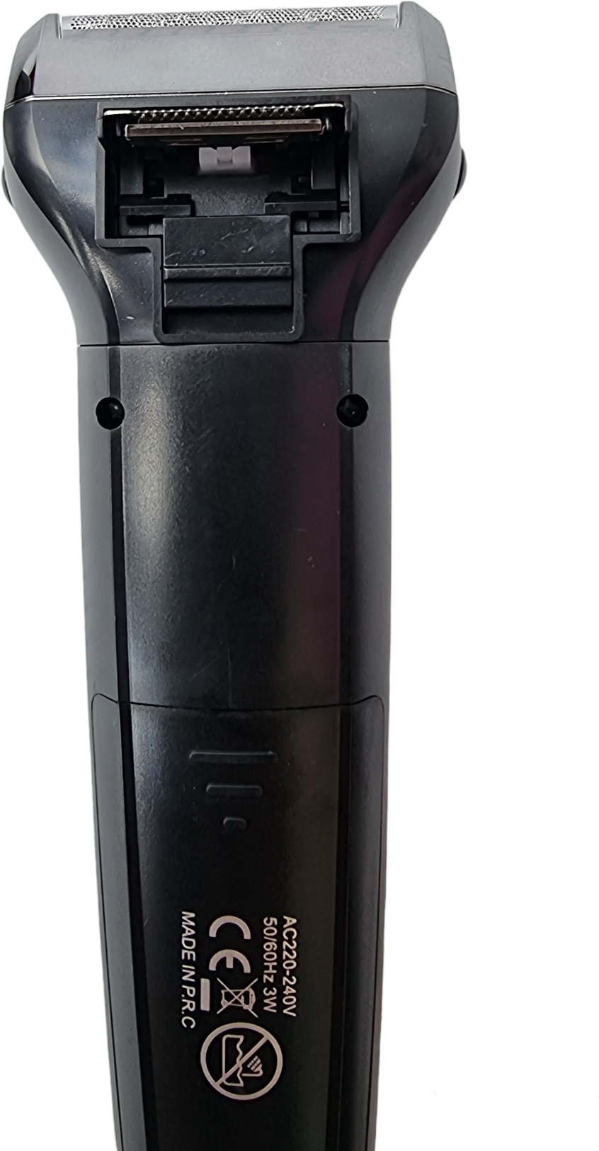 Бритва-триммер электрическая мужская двойная, сменные насадки в комплекте, выдвижной триммер / на аккумуляторе / BLACK - фотография № 6