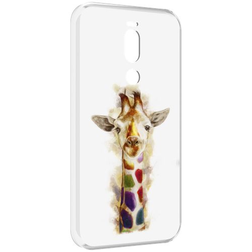 Чехол MyPads Красочный жираф для Meizu X8 задняя-панель-накладка-бампер чехол mypads красочный астранавт для meizu x8 задняя панель накладка бампер