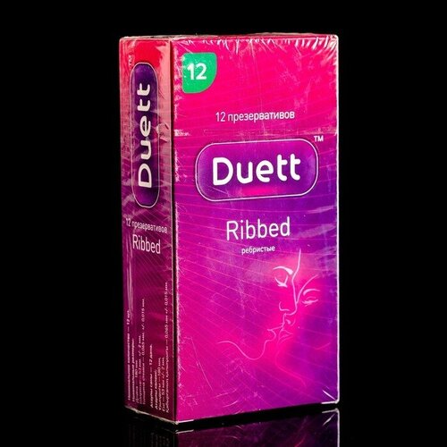 DUETT Презервативы DUETT ribbed 12 шт.