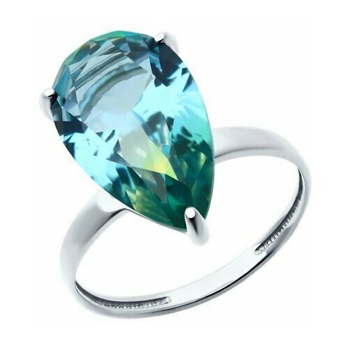 фото Кольцо diamant online, серебро, 925 проба, ситалл, размер 16.5