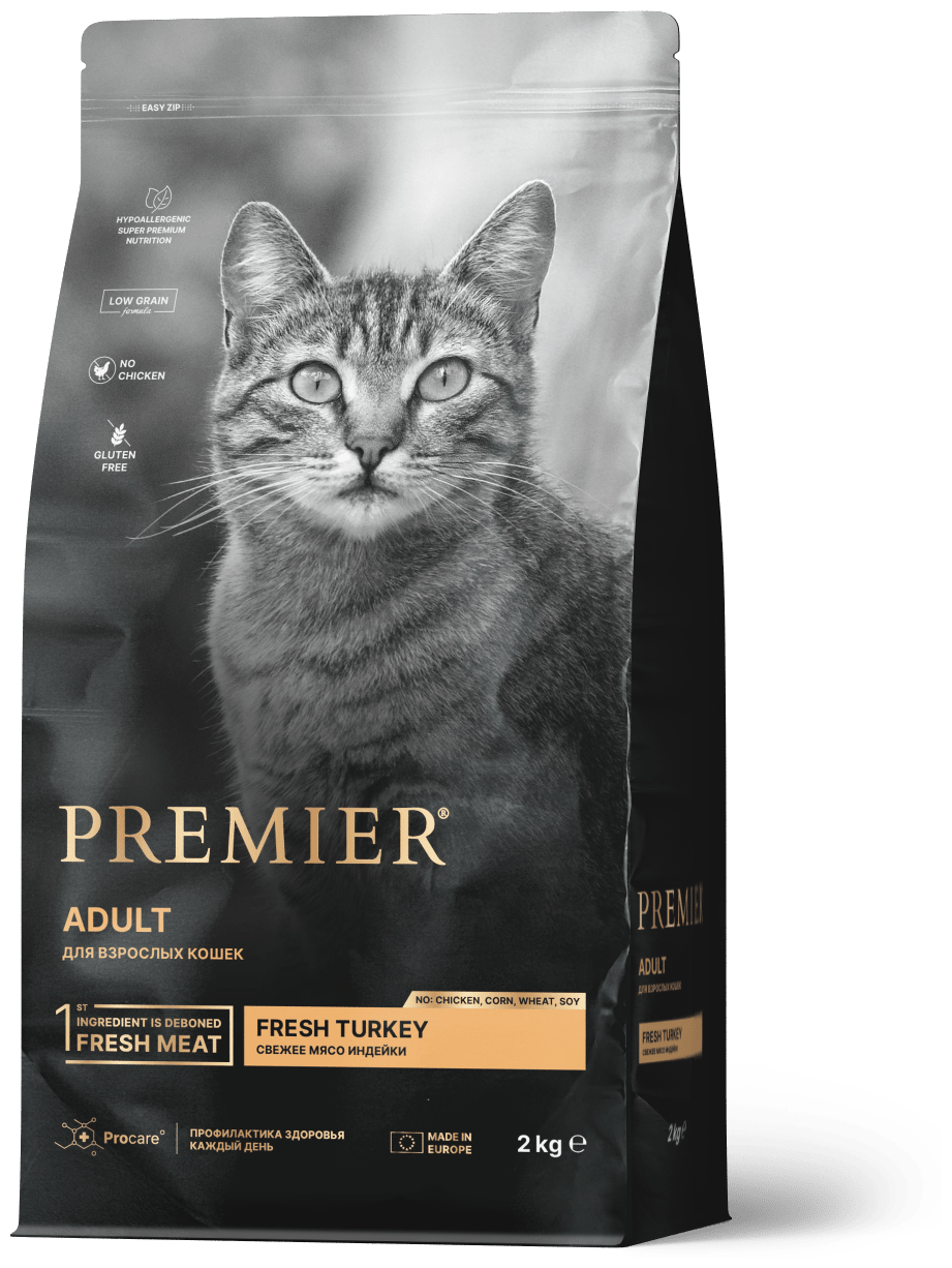 Premier Cat Корм для кошек ADULT Turkey Индейка