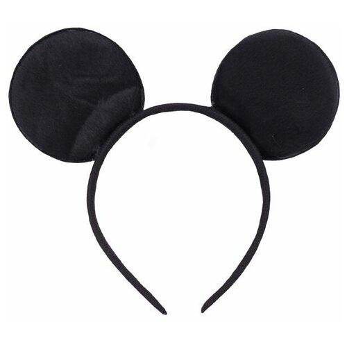 Ободок Уши Мышонка черные/G