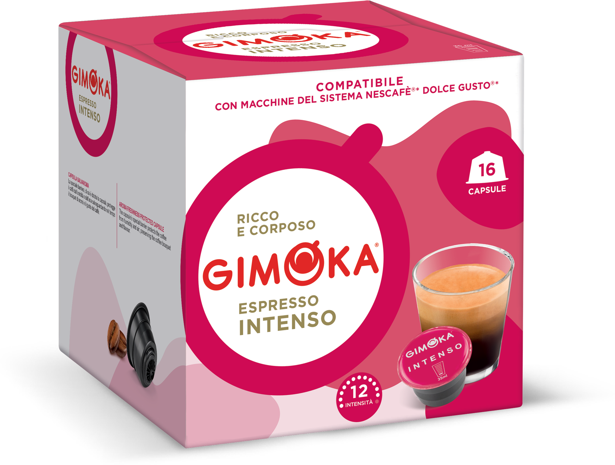 Капсулы формата Dolce Gusto, Gimoka Espresso Intenso, 16 капсул