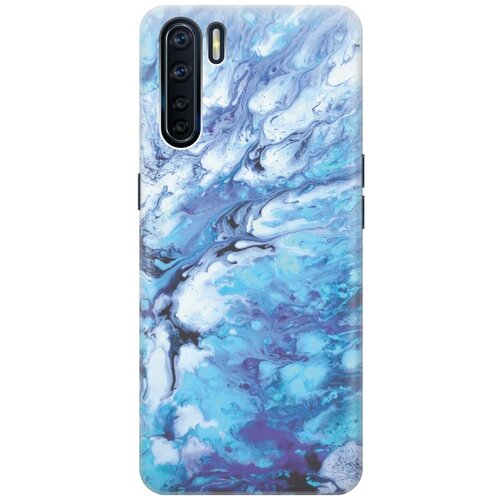 RE: PA Чехол - накладка ArtColor для OPPO A91 / Reno 3 с принтом Синий мрамор re pa чехол накладка artcolor для oppo a91 reno 3 с принтом пейзаж монмартра