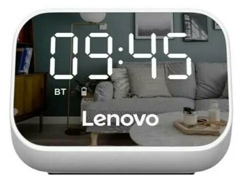 Беспроводная портативная колонка с часами Lenovo TS13 белая