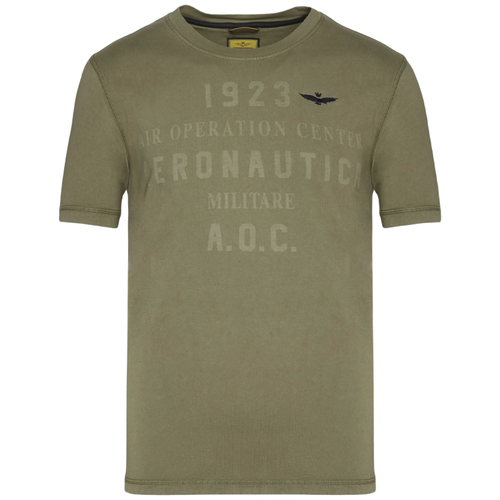 фото Футболка aeronautica militare 211ts1814j399 мужская, цвет зеленый, размер m