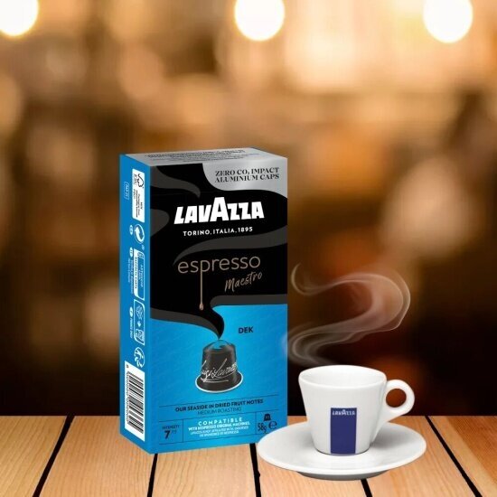 Кофе в капсулах Lavazza Espresso Maestro Dek, для Nespresso, 10 кап. в уп. - фотография № 6