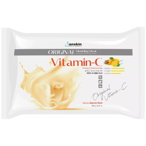 фото Альгинатная маска осветляющая anskin vitamin-c modeling mask (refill) 240 г