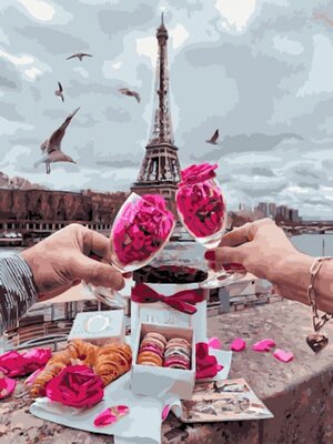Картина по номерам АртТойс Романтика в Париже 40х50 см
