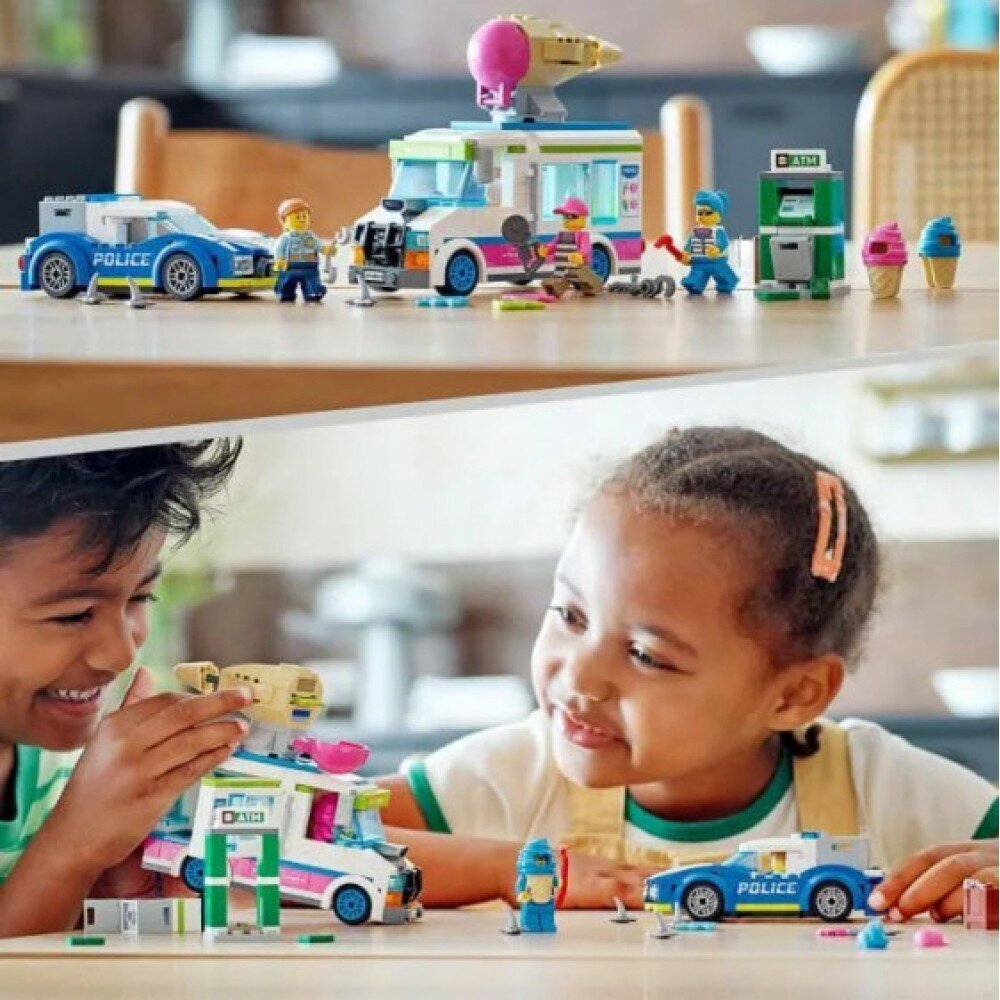 Конструктор Lego City Погоня полиции за грузовиком с мороженым, - фото №17