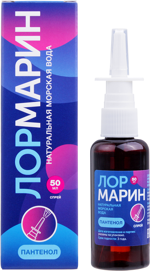 Лормарин морская вода и пантенол спрей 50 мл 1 шт