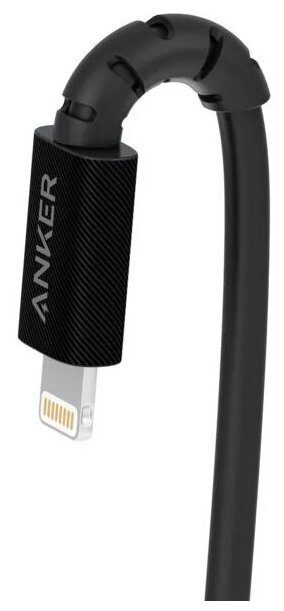 Кабель Anker PowerLine Select USB Type-C - Lightning 0.9 м цвет Черный (A8612H11) - фото №3