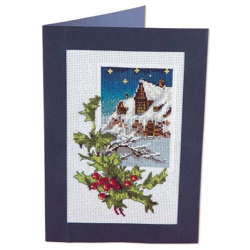 фото Набор для вышивания крестиком panna новогодняя открытка (ot-1742)