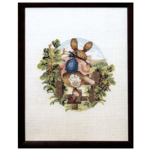 Набор для вышивания крестом Oehlenschlager Кролик убегает набор для вышивания крестом oehlenschlager подушки тюльпаны