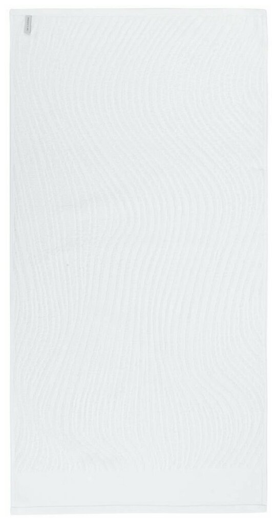 Полотенце махровое банное New Wave, среднее, белое 50х100 см - фотография № 2