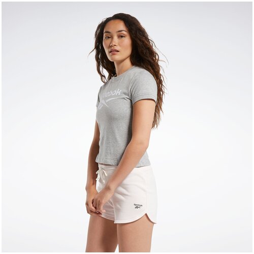 фото Футболка reebok te texture logo tee серый s ft0891