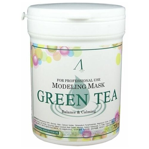 Маска Anskin Альгинатные маски Green Tea Modeling Mask, Маска альгинатная с экстрактом зеленого чая успокаивающая, с антиоксидантами, 25 г альгинатная маска с экстрактом зеленого чая anskin original green tea modeling mask 240 гр