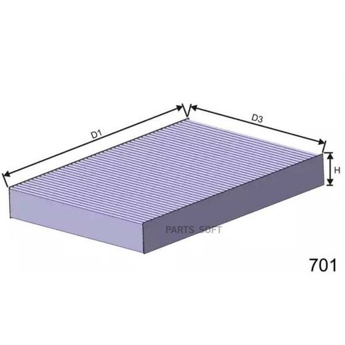 MISFAT HB217 фильтр салонный