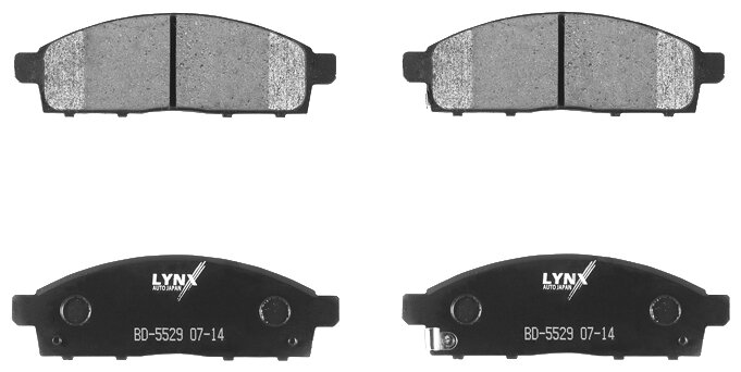 Дисковые тормозные колодки передние LYNXauto BD-5529 (1 шт.)