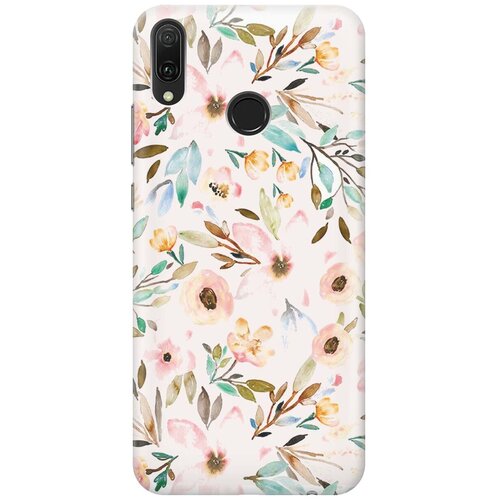 фото Re:pa накладка transparent для huawei y9 (2019) с принтом "розовая нежность"