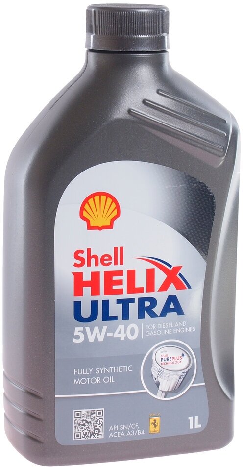 Синтетическое моторное масло SHELL Helix Ultra 5W-40 SP, 1 л