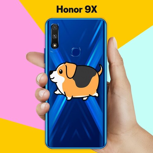 Силиконовый чехол Толстый Бигль на Honor 9X