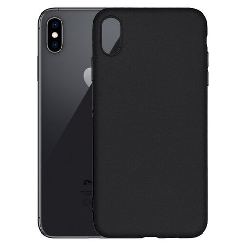 фото Матовый чехол mattecover для apple iphone xs max силиконовый черный