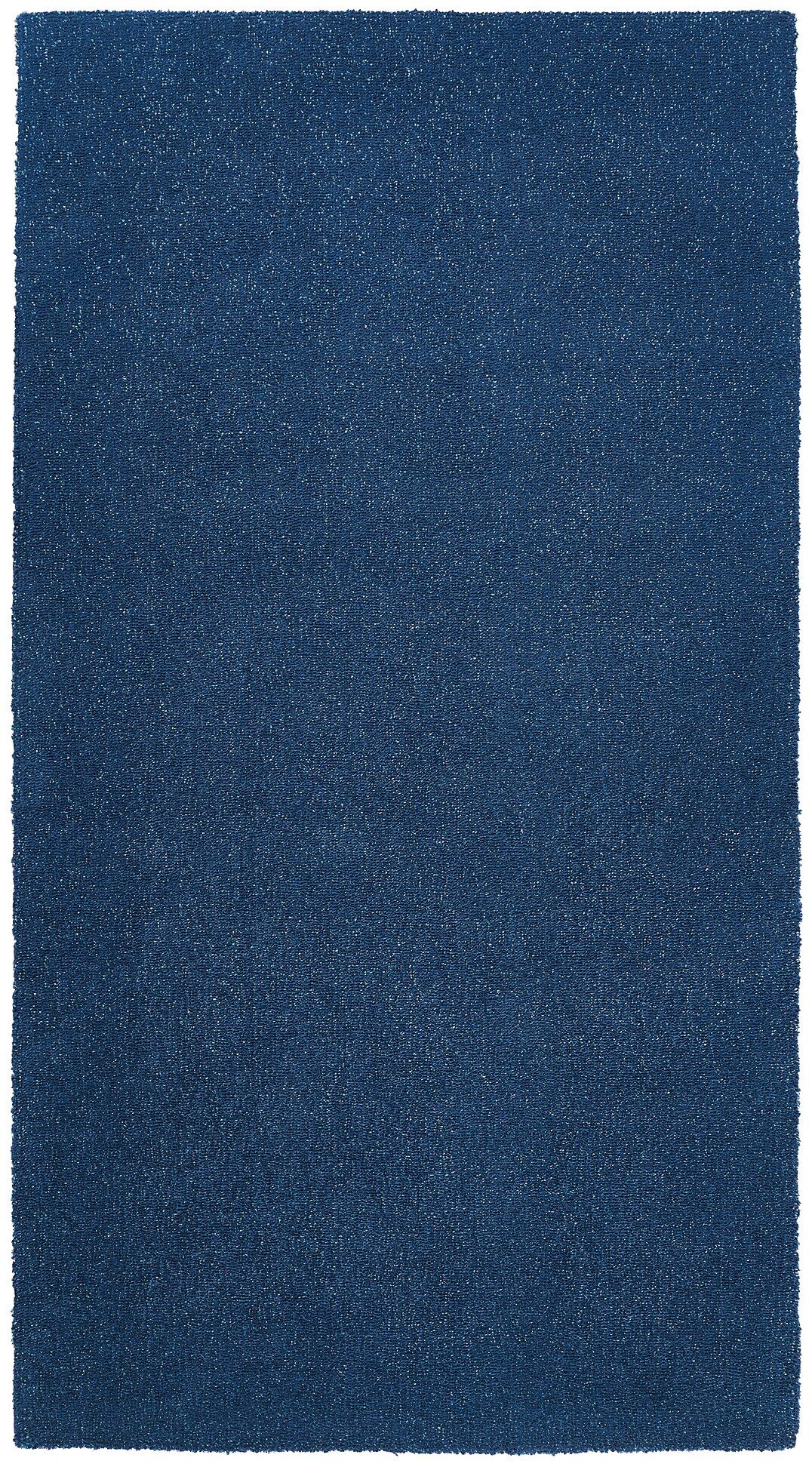 TYVELSE тювельсе ковер, короткий ворс 133x195 см темно-синий - фотография № 1