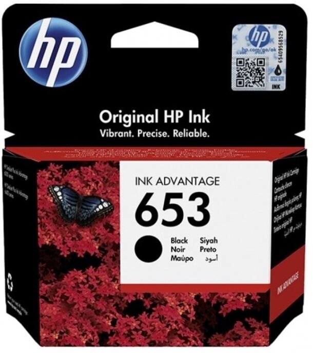 Картридж HP 653 - 3YM75AE струйный картридж HP (3YM75AE) 360 стр, черный
