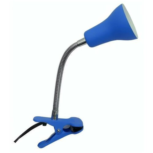 Рабочая лампа настольная на клипсе, GU10, цвет голубой, направленный поток света и угла наклона лампы, переносной осветительный прибор