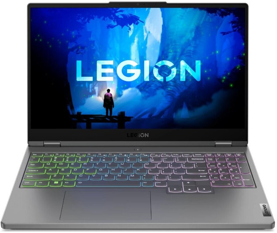 Ноутбук Lenovo Legion 5 15IAH7H 15.6"/Intel Core i7 12700H/16Gb/1024SSDGb/noDVD/nVidia GeForce RTX3070Ti/noOS 82RB00MERK storm grey