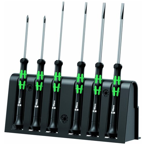 wera kraftform micro big pack 1 набор отверток для электронщиков 25 предметов Набор отверток Wera WE-118150, Micro SATZ 6 TLG