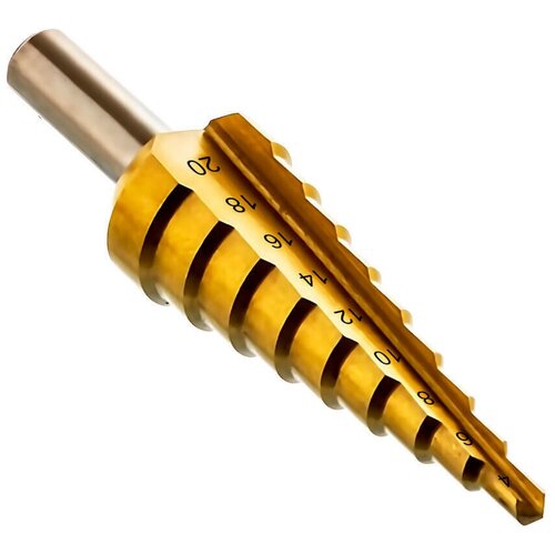 Сверло ступенчатое по металлу 4-20 мм HSS Co Razaian RST-752 427₽